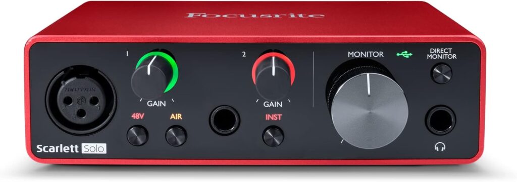 Interfaz de audio USB Scarlett Solo 3.ª gen. de Focusrite