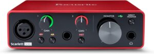 Interfaz de audio USB Scarlett Solo 3.ª gen. de Focusrite